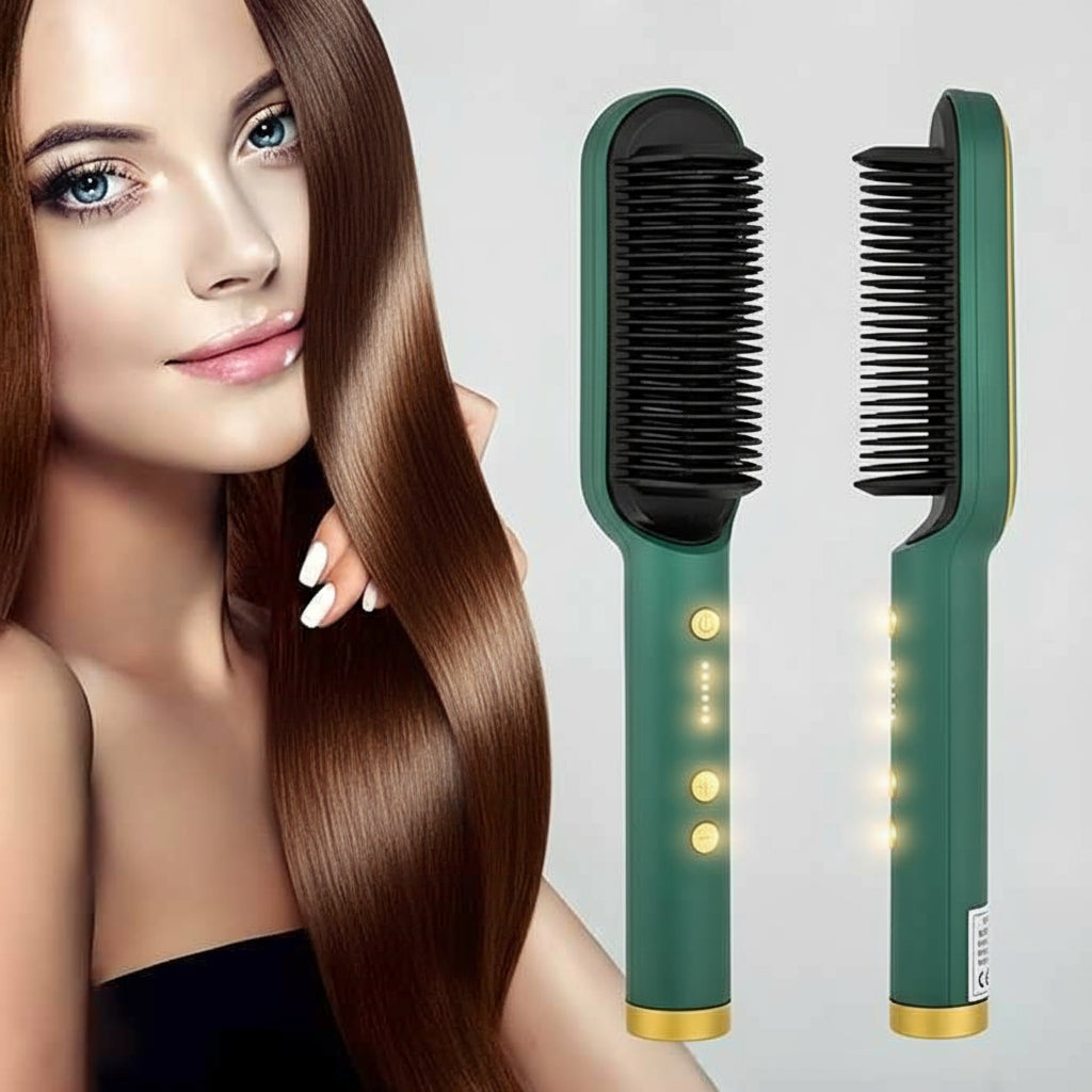 3-in-1 Hair Straightener Comb Brush